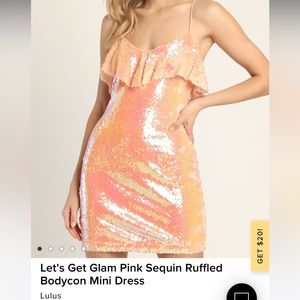 Lulus sequin mini dress